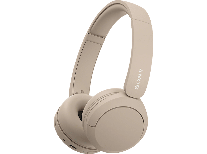 SONY WH-CH520, On-ear Kopfhörer Bluetooth Beige