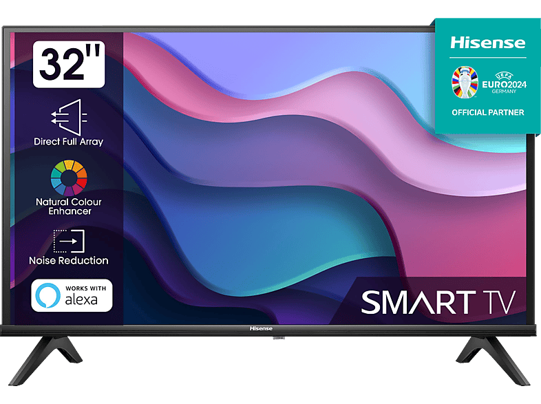 HISENSE 32A4K LED TV (Flat, 32 Zoll / 80 cm, HD-ready, SMART TV, VIDAA U)