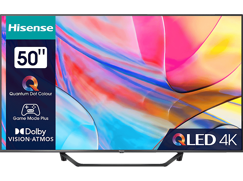HISENSE 50A7KQ QLED TV (Flat, 50 Zoll / 126 cm, UHD 4K, SMART TV, VIDAA)