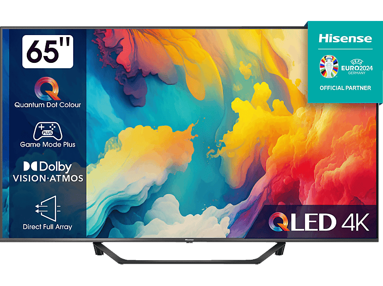 HISENSE 65A7KQ QLED TV (Flat, 65 Zoll / 164 cm, UHD 4K, SMART TV, VIDAA)