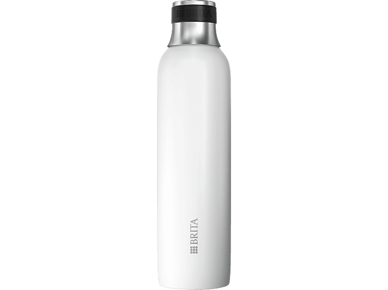 BRITA sodaTRIO Edelstahlflasche, klein/weiß Sprudlerflaschen