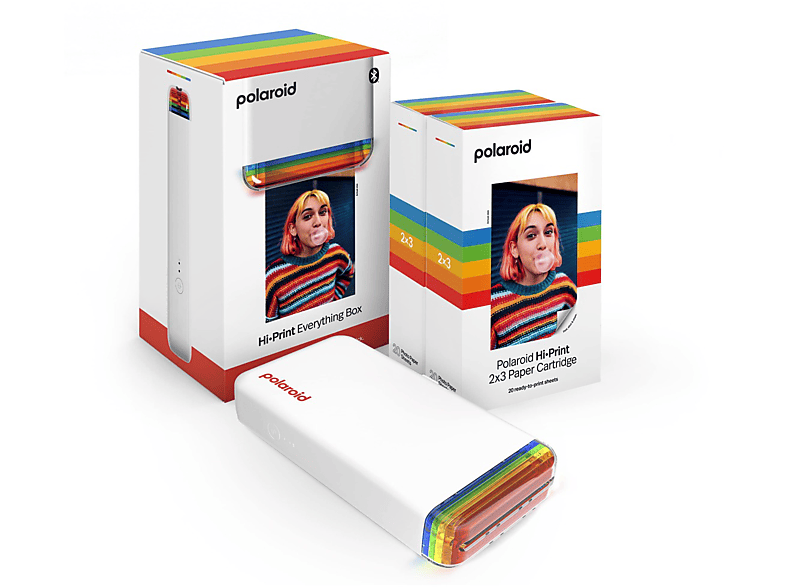 POLAROID Everything Box 2x3 PocketPrinter Mobiler Fotodrucker Farbstoffsublimation