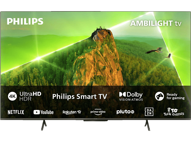 PHILIPS 50PUS8108/12 4K LED Ambilight TV (Flat, 50 Zoll / 126 cm, UHD 4K, SMART TV, Ambilight, Philips Smart TV)