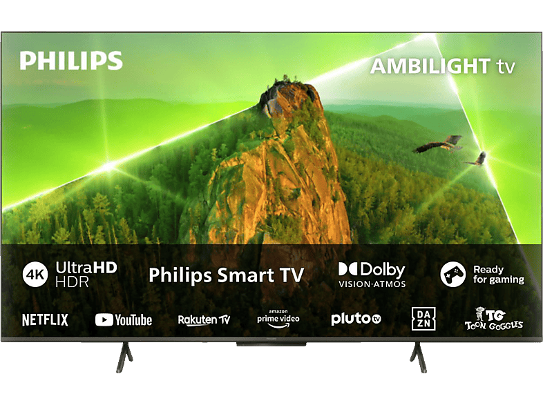 PHILIPS 43PUS8108/12 4K LED Ambilight TV (Flat, 43 Zoll / 108 cm, UHD 4K, SMART TV, Ambilight, Philips Smart TV)