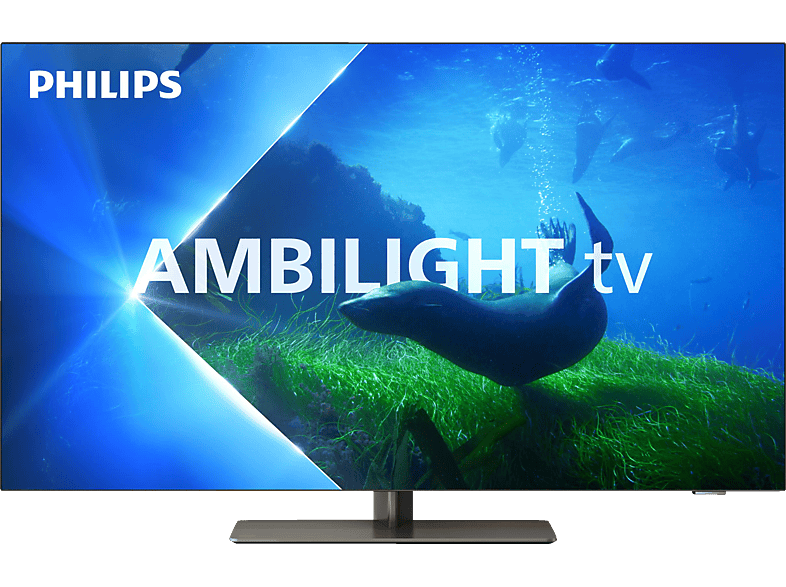 PHILIPS 77OLED808/12 4K OLED Ambilight TV (Flat, 77 Zoll / 194 cm, UHD 4K, SMART TV, Ambilight, GoogleTV 12)