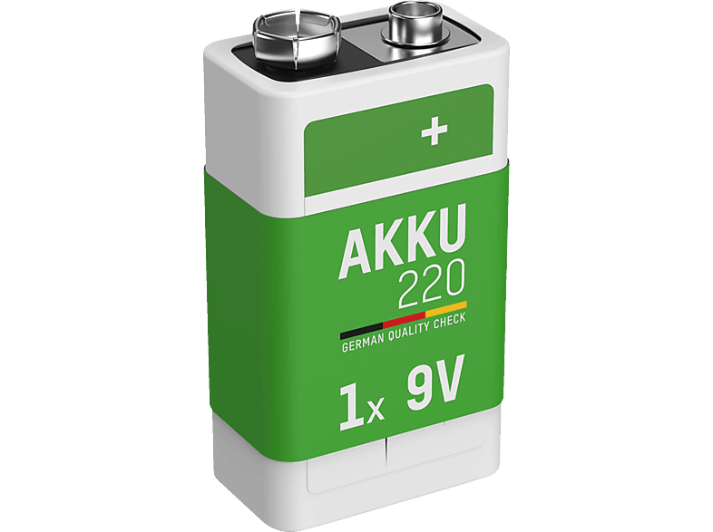 ANSMANN 1er Set NiMH Akku, Nickel-Metallhydrid, 8.4 Volt, 220 mAh