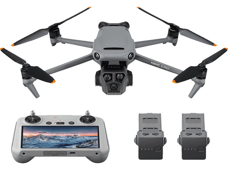 DJI Mavic 3 Pro Fly More Combo (DJI RC) Drohne, Grau/Schwarz