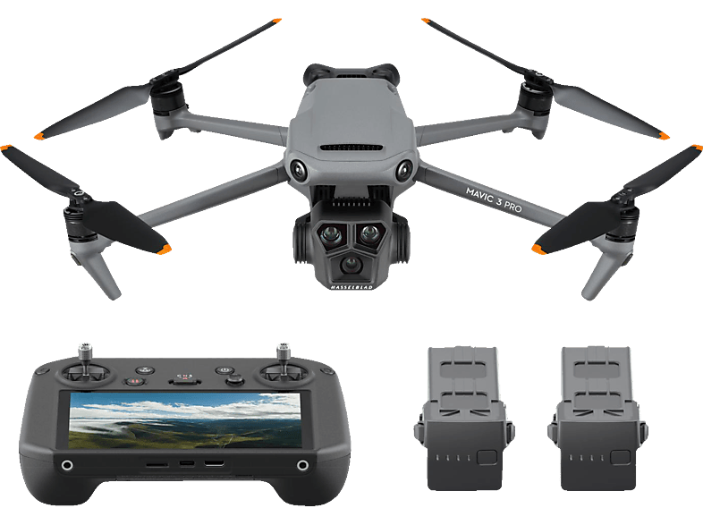 DJI Mavic 3 Pro Fly More Combo (DJI RC Pro) Drohne, Grau/Schwarz