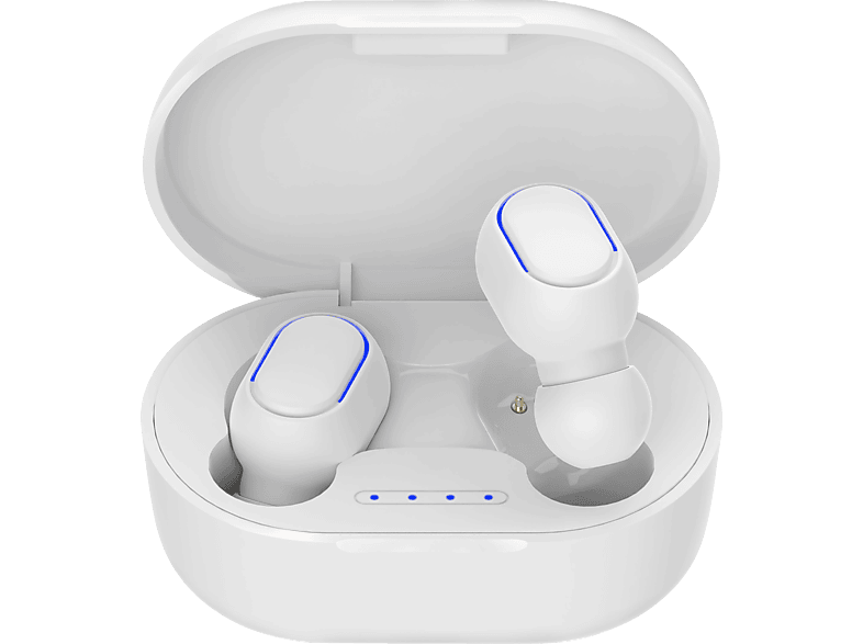CORN TECHNOLOGY TWS-BT-V9W, In-ear Kopfhörer Bluetooth White