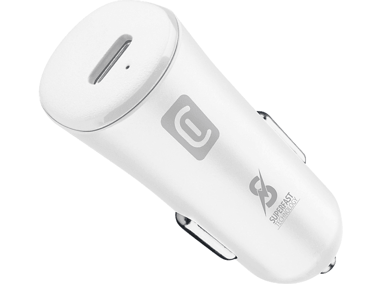 CELLULAR LINE USB-C Autoladegerät Samsung 25 W, Weiß