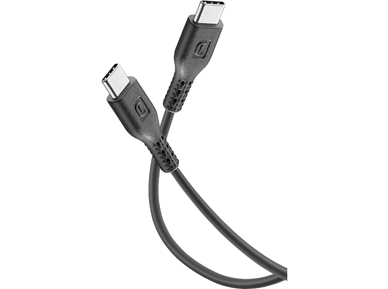 CELLULAR LINE Power Cable USB-C auf USB-C, Datenkabel/Ladekabel, 1,2 m, Schwarz