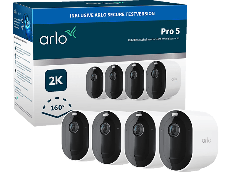 ARLO Pro 5 Spotlight 4er Set, Überwachungskamera