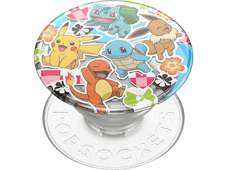 POPSOCKETS PopGrip Pokémon Multi Transparent Handyhalterung, Mehrfarbig