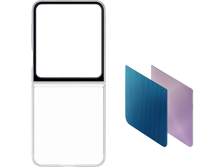 SAMSUNG EF-ZF731 FlipSuit Case, Backcover, Samsung, Galaxy Z Flip5, Transparent