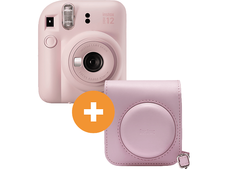 FUJIFILM INSTAX mini 12 Travel Set Sofortbildkamera, Blossom Pink