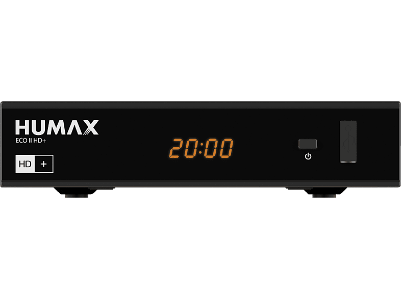 HUMAX Eco II HD+ Satellitenreceiver (HDTV, Karte inklusive, DVB-S, DVB-S2, Schwarz)