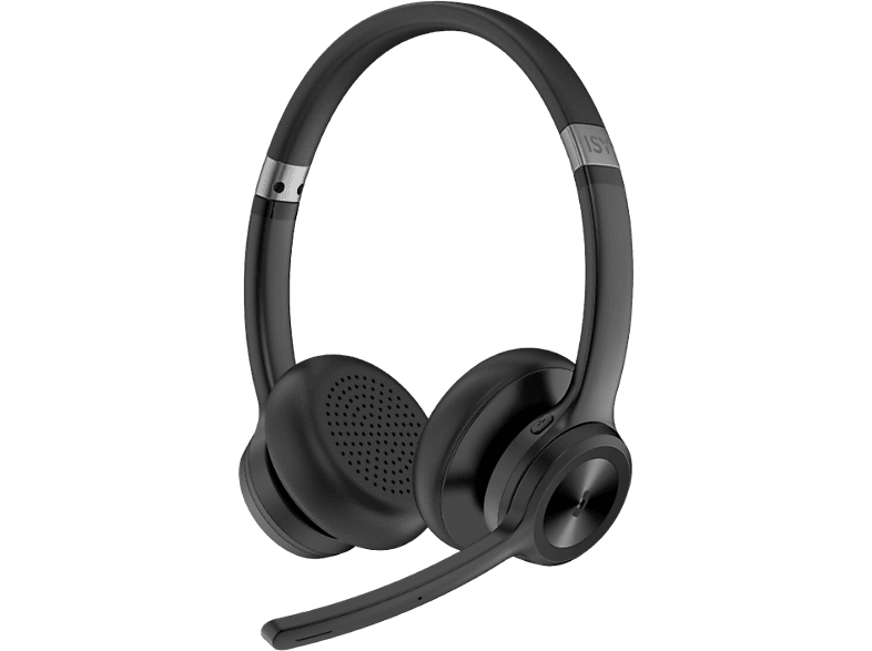 ISY IHS-8100, Over-ear Wireless Bluetooth Office Headset Schwarz