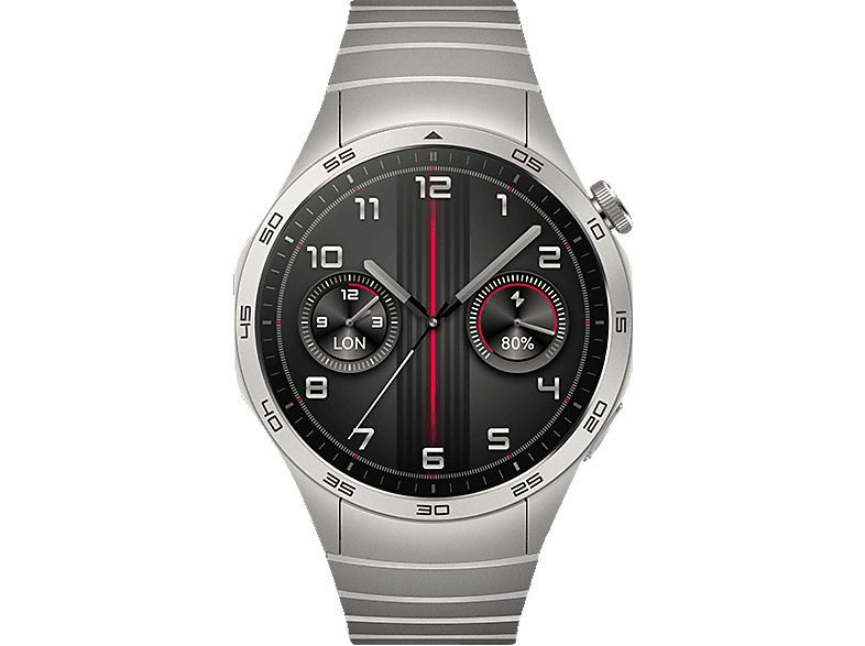 HUAWEI WATCH GT 4 46 Smartwatch Edelstahl, 140 - 210mm, Silber