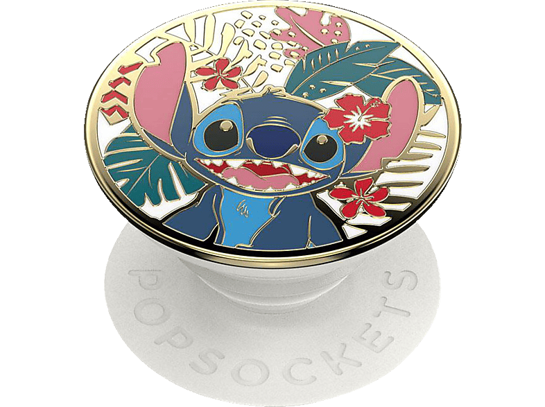 POPSOCKETS PopGrip Enamel Disney Stitch Handyhalterung, Mehrfarbig