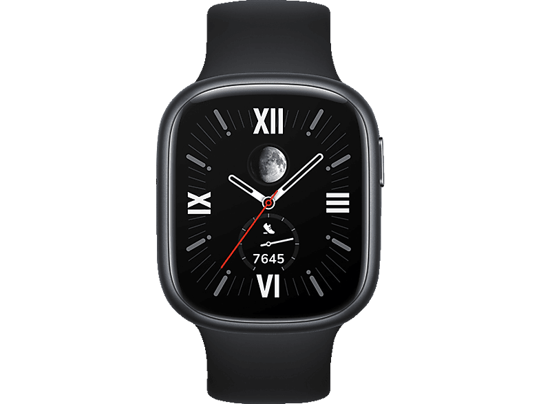 HONOR Watch 4 Smartwatch Mittelrahmen aus Aluminiumlegierung der Serie 6 Silikongummi, 150-200 mm, Schwarz