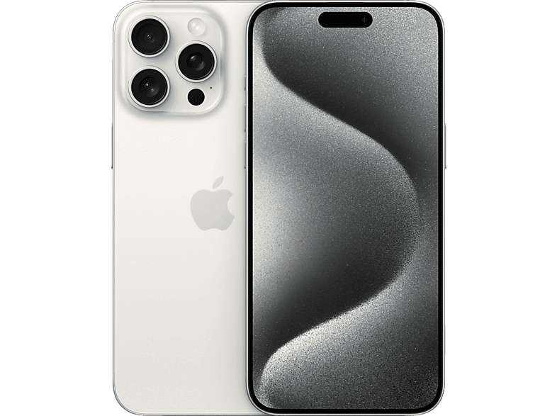 APPLE iPhone 15 Pro Max 5G 256 GB Titan Weiß Dual SIM