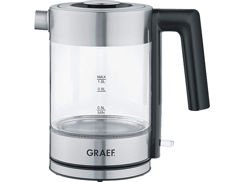 GRAEF WK300 Wasserkocher, Transparent/Edelstahl