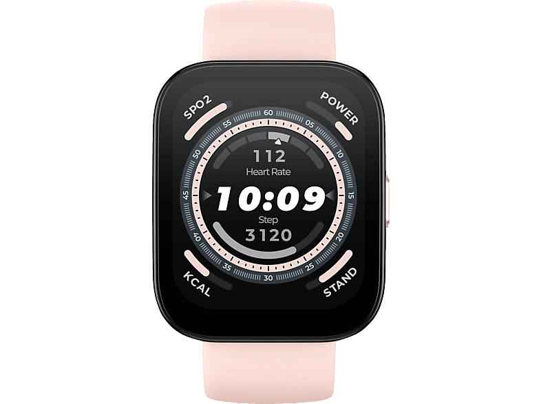 AMAZFIT Bip 5 Smartwatch Kunststoff Silikon, 22 mm, Pastel Pink