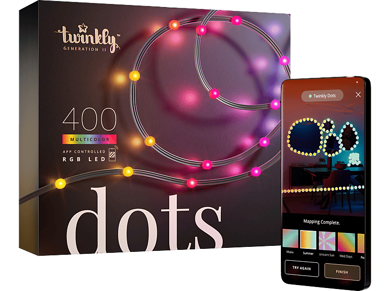 TWINKLY Dots LED Lichterkette RGB 16 Mio. Farben
