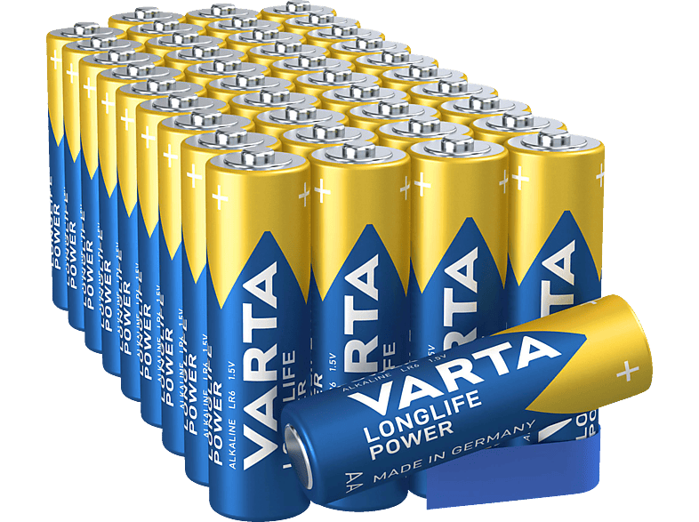 VARTA LONGLIFE Power Storage Box AA Batterien, Alkaline 40 Stück