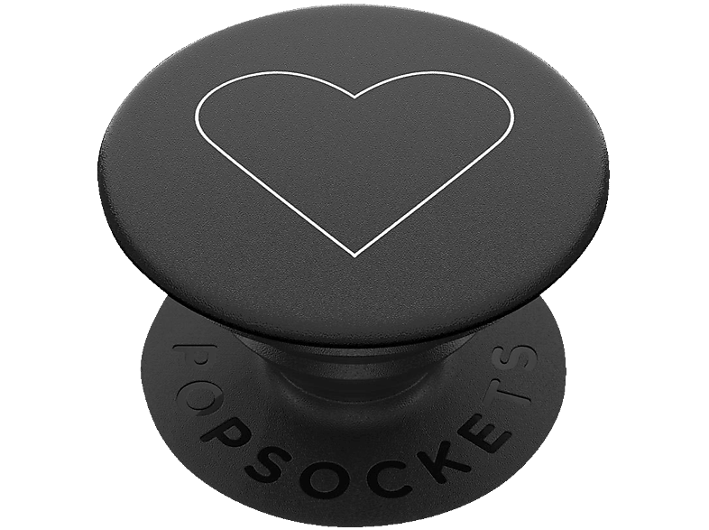 POPSOCKETS PopGrip Handyhalterung, White Heart Black