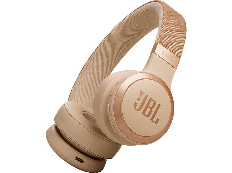 JBL Live 670NC, On-ear Kopfhörer Sandstein