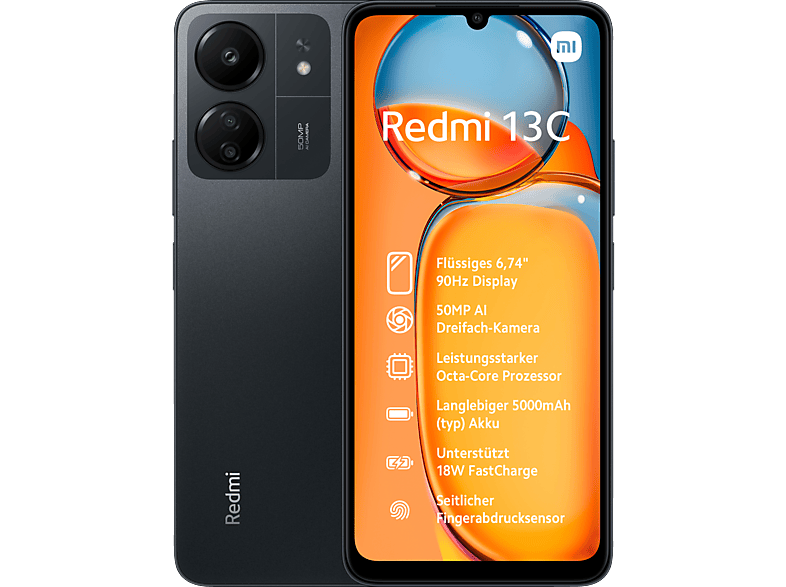 XIAOMI Redmi 13C 128 GB Midnight Black Dual SIM