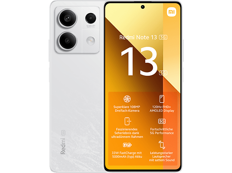 XIAOMI Redmi Note 13 5G 256 GB Arctic White Dual SIM