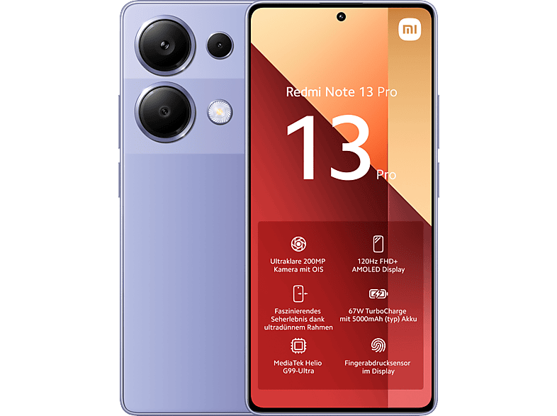 XIAOMI Redmi Note 13 Pro 256 GB Lavender Purple Dual SIM