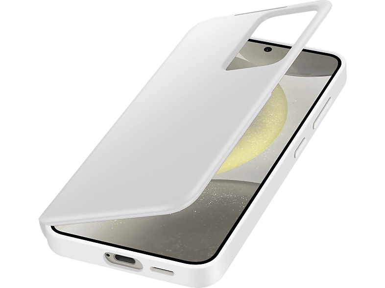 SAMSUNG Smart View Wallet Case, Bookcover, Samsung, Galaxy S24, White