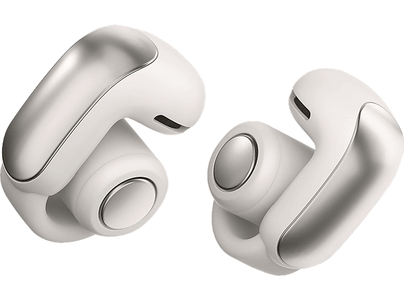 BOSE Ultra Open Earbuds, Open-ear Kopfhörer Bluetooth Rauchweiß