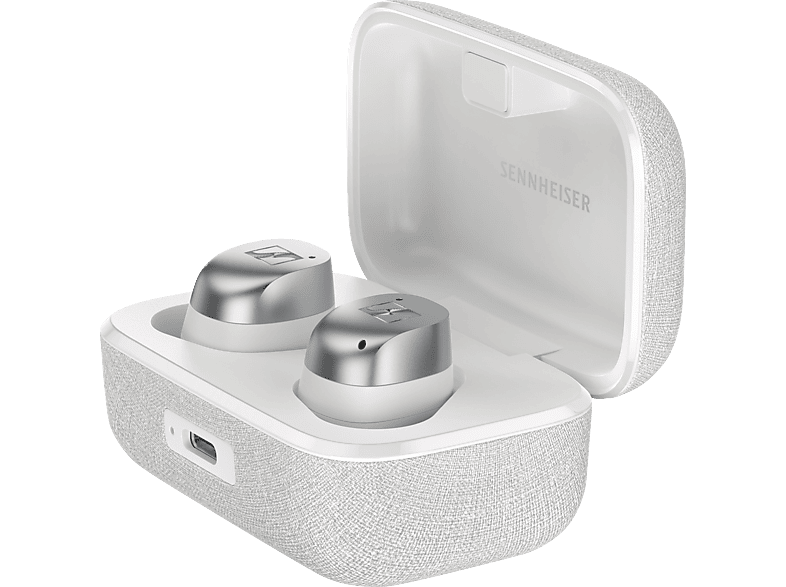 SENNHEISER Momentum True Wireless 4, In-ear Kopfhörer Bluetooth White Silver