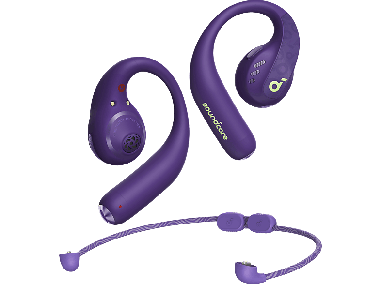 SOUNDCORE BY ANKER AeroFit Pro, Open-ear Kopfhörer Bluetooth Neonlila