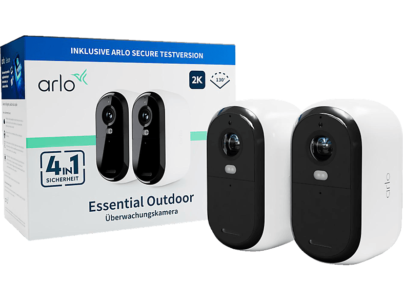 ARLO 2er-Pack Essential 2K Outdoor, Überwachungskamera