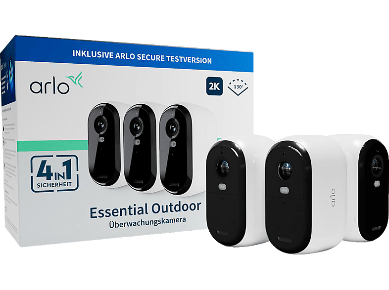 ARLO 3er-Pack Essential 2K Outdoor, Überwachungskamera