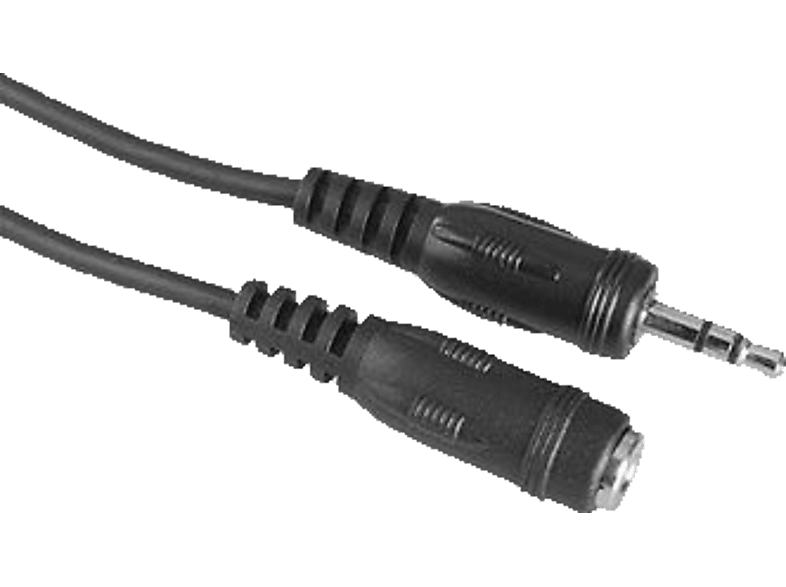 HAMA 3.5 mm Klinken-Stecker auf Klinken-Kupplung, Audio Kabel, 5 m