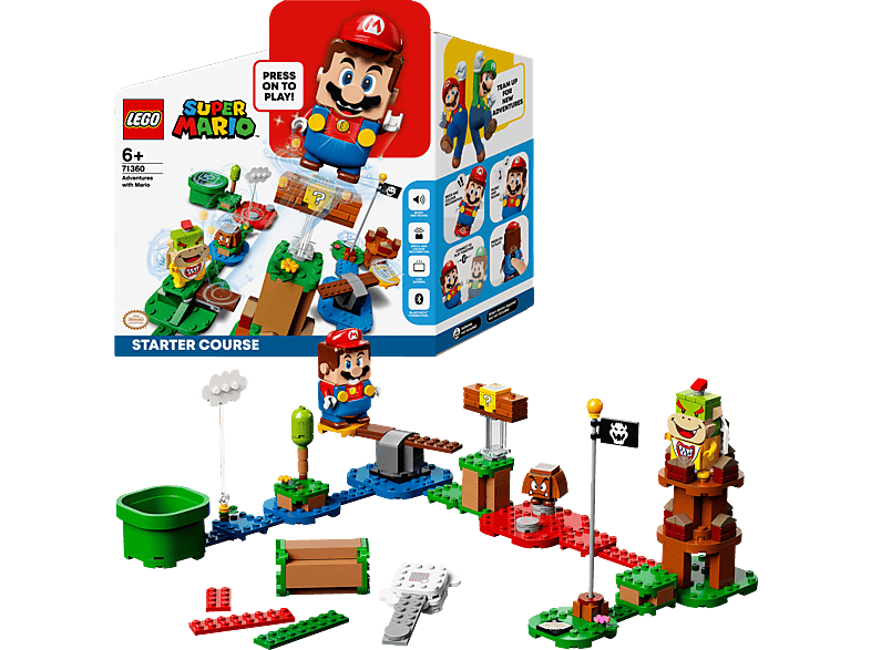 LEGO 71360 Abenteuer mit Mario™ – Starterset Bausatz, Mehrfarbig
