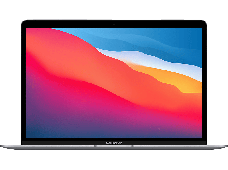 APPLE MacBook Air (2020) MGN63D/A, Notebook mit 13,3 Zoll Display, Apple M1 Prozessor, 8 GB RAM, 256 SSD, GPU, Space Grau