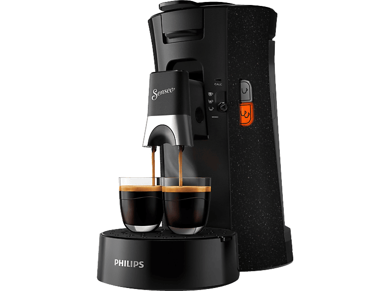PHILIPS SENSEO® Select CSA240/20 Kaffeepadmaschine Padmaschine, Schwarz gesprenkelt